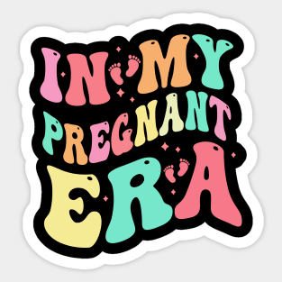 In My Pregnant Era Funny Pregnancy Announcement Pregnant Sticker